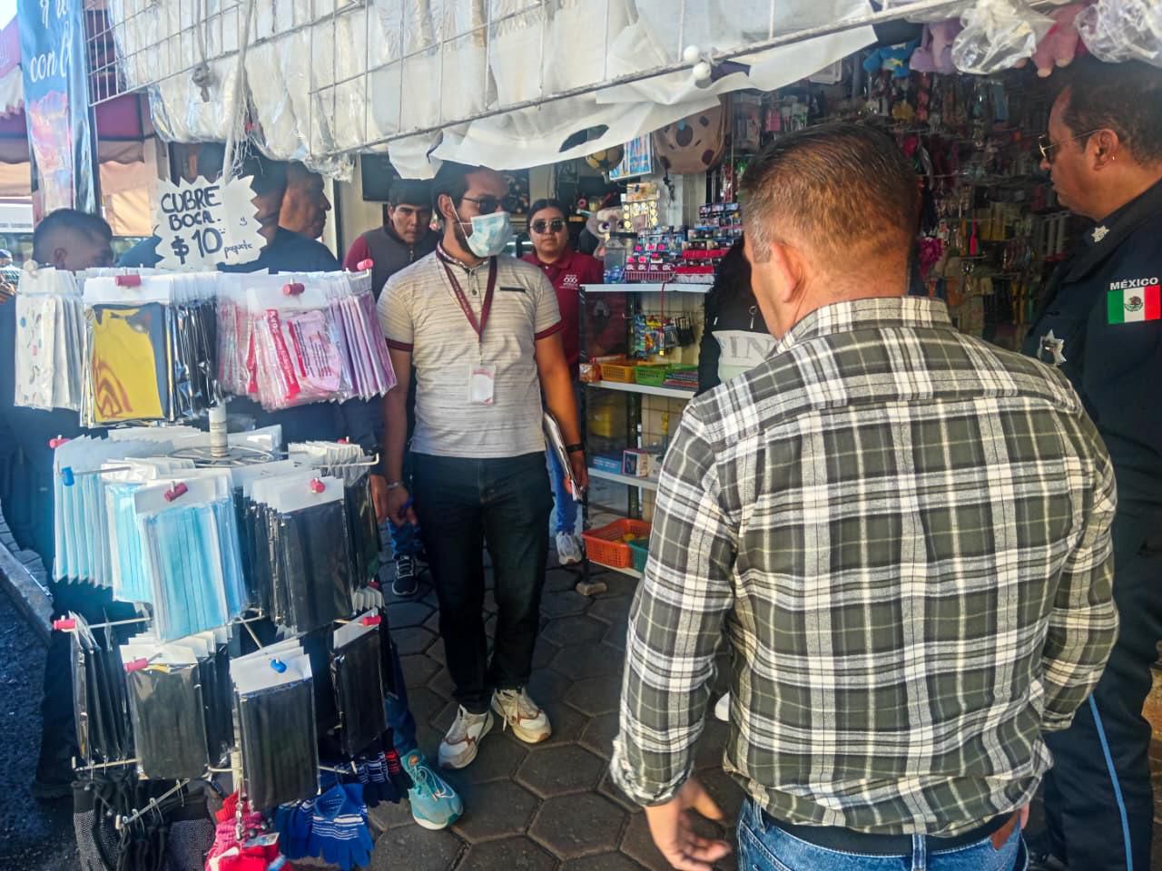 Apizaco inicia operativos permanentes para el ordenamiento del comercio informal